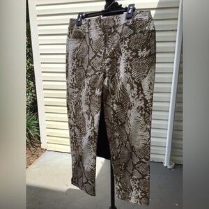 Gorgeous Cache Womens Skinny Jeans Size 2 Snake Skin Print Stretch.